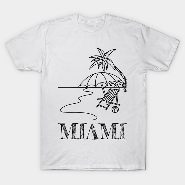 miami T-Shirt by ALLAMDZ